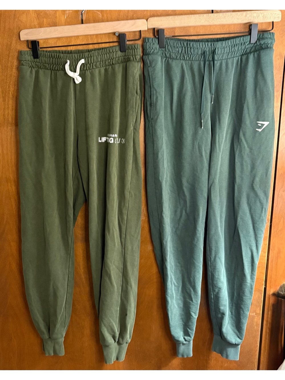 Gymshark Set of 2 Olive Green Jogger Pants Set Social Club Training Hiking Small